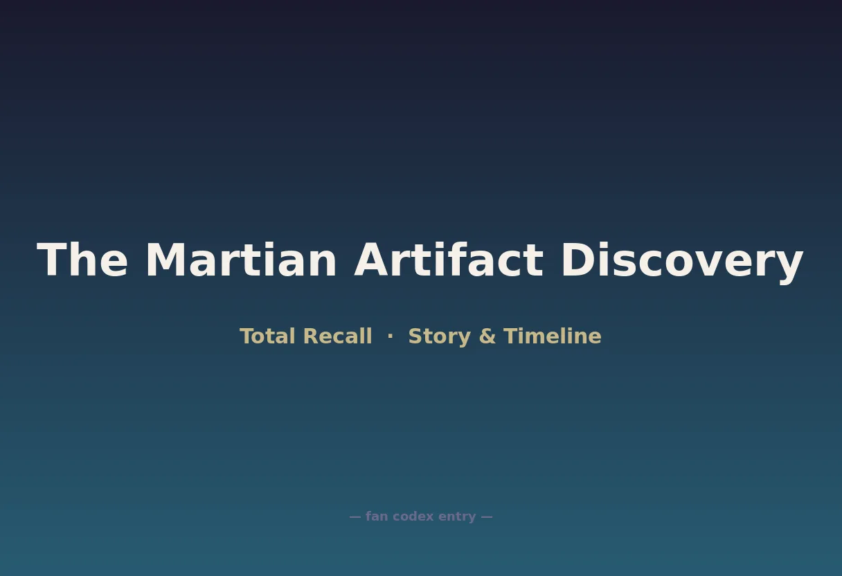 The Martian Artifact Discovery