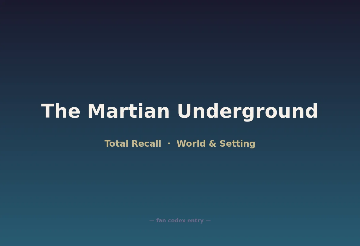 The Martian Underground
