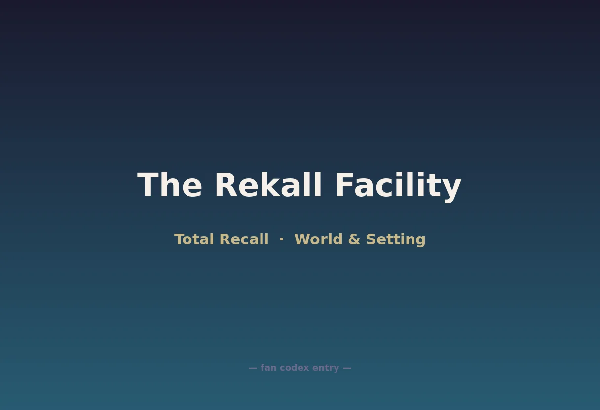 The Rekall Facility